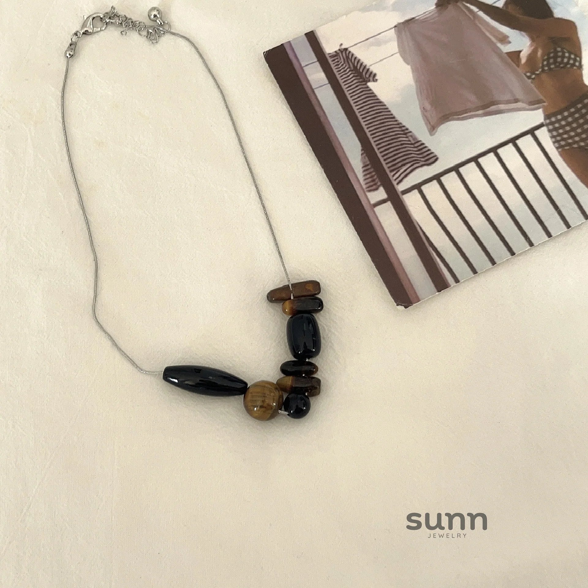 Neyla Vintage Tiger Eye Necklace