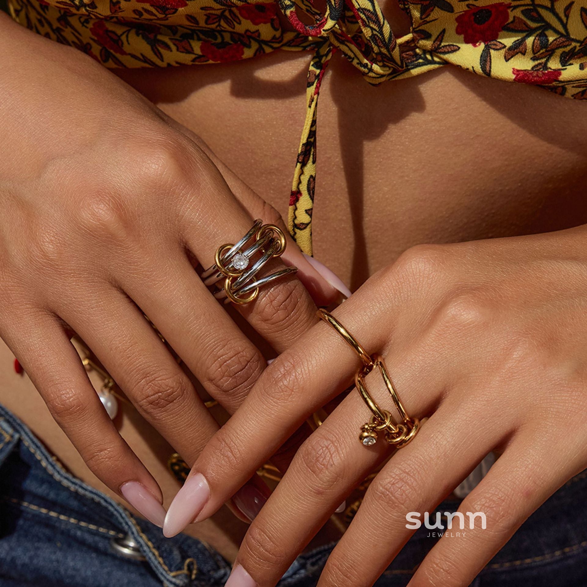 Nico Delicate Stacking Rings [2QLCM2GR]