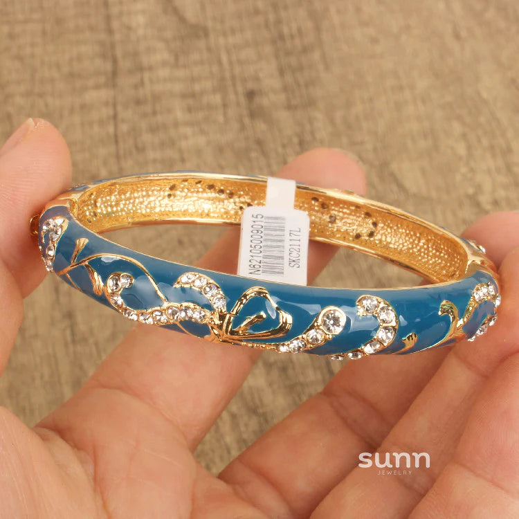 Nicolette Enamel Cuff Bracelet