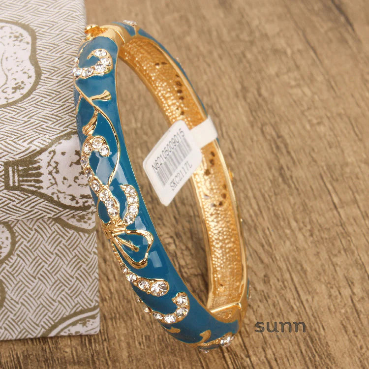 Nicolette Enamel Cuff Bracelet