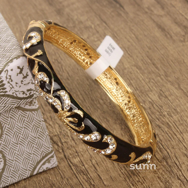 Nicolette Enamel Cuff Bracelet