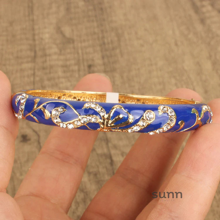 Nicolette Enamel Cuff Bracelet
