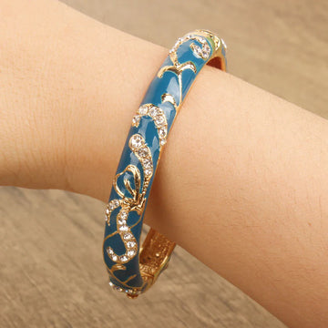 Nicolette Enamel Cuff Bracelet