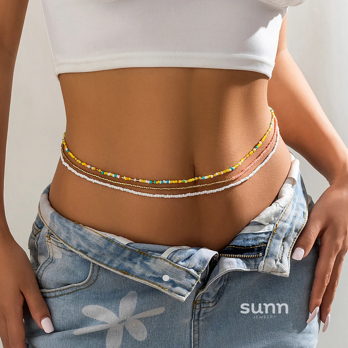 Nicolina Beaded Body Chain Set