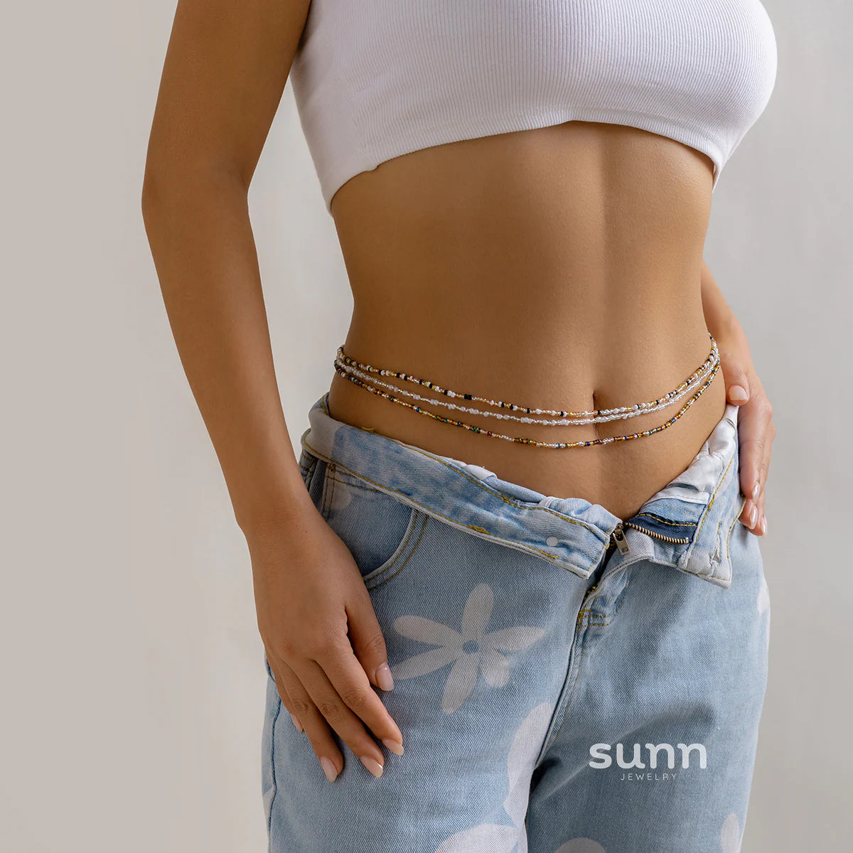 Nicolina Beaded Body Chain Set
