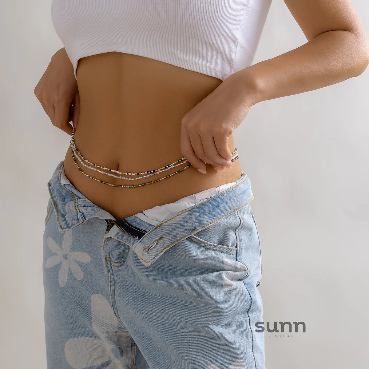 Nicolina Beaded Body Chain Set