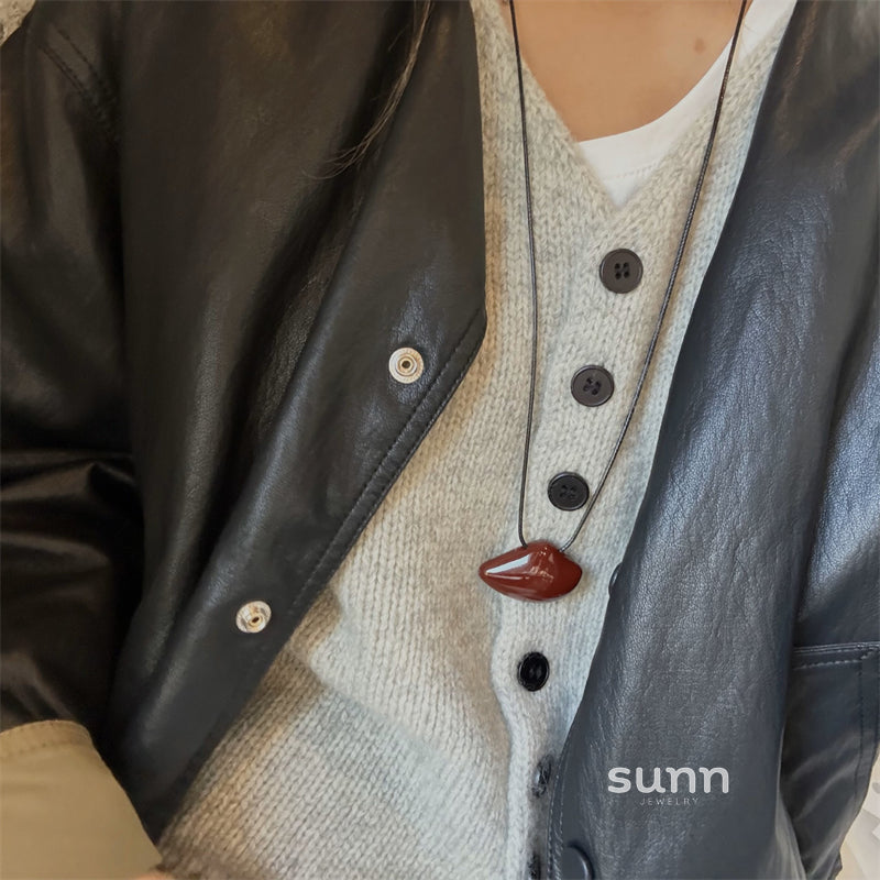 Nicolina Cloud Pendant Sweater Chain [U5CZF91N]