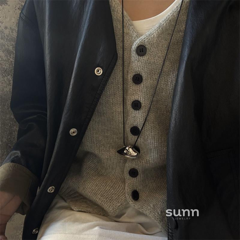 Nicolina Cloud Pendant Sweater Chain [DA4C4P5C]