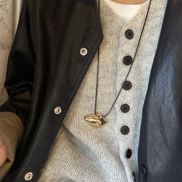 Nicolina Cloud Pendant Sweater Chain [OS1N11EK]