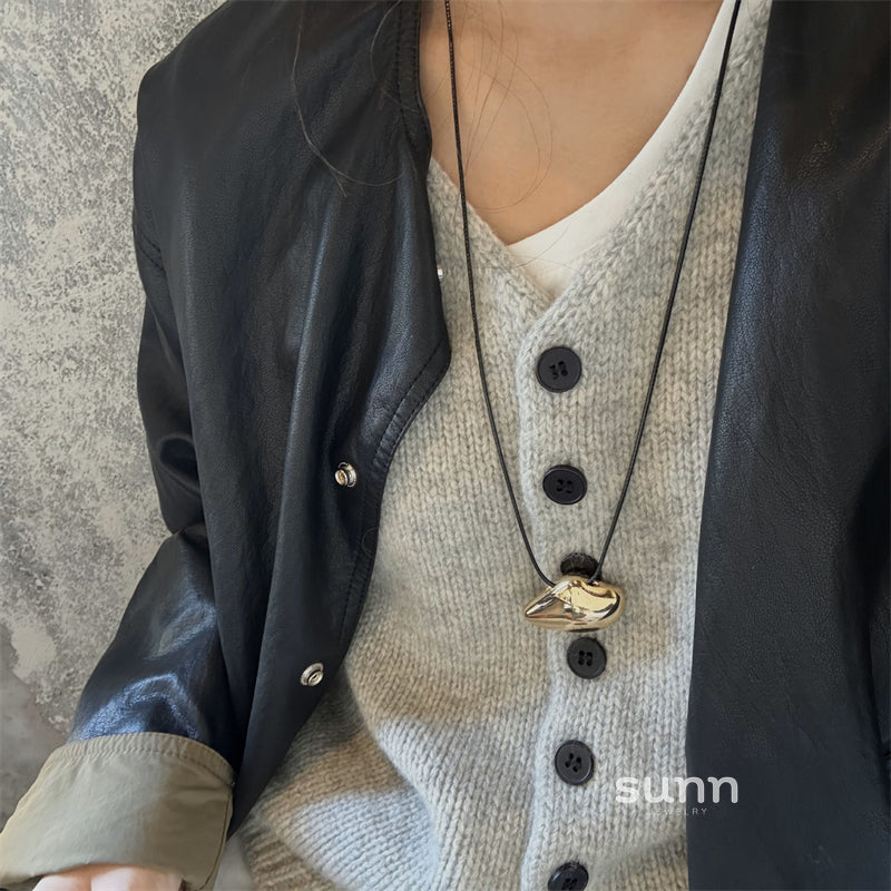 Nicolina Cloud Pendant Sweater Chain [T74301AV]