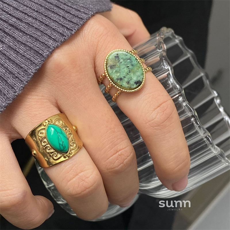 Nihira Embossed Open Ring [P4C3T1C6]