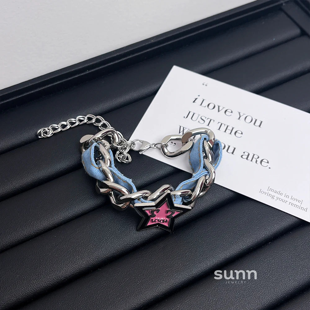 Nikita Star Denim Chain Set
