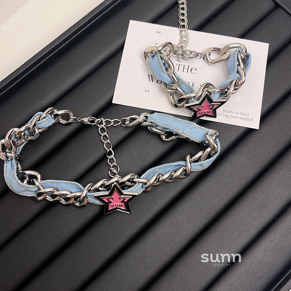 Nikita Star Denim Chain Set