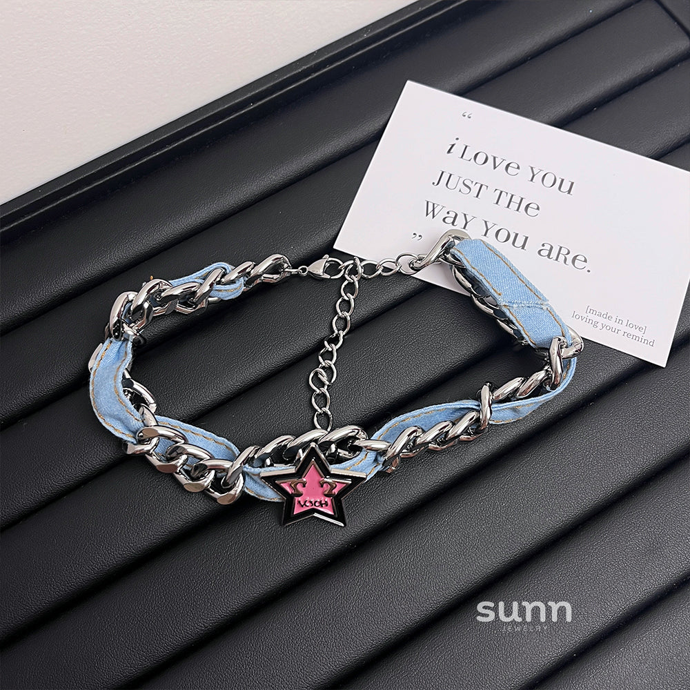 Nikita Star Denim Chain Set