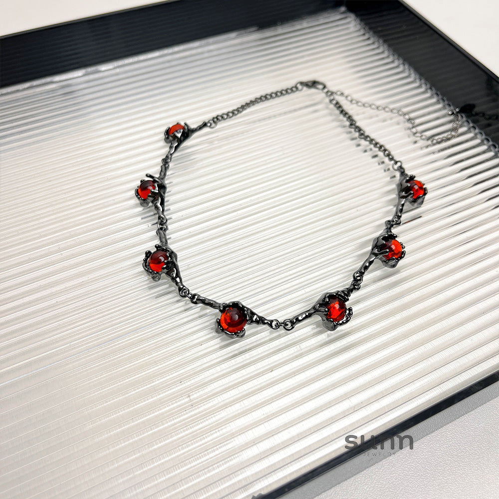Nikole Red Zircon Choker [U0QDDOPF]