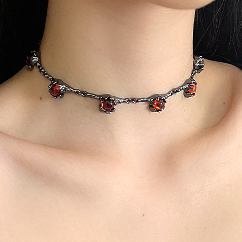 Nikole Red Zircon Choker [CKS2H1X6]