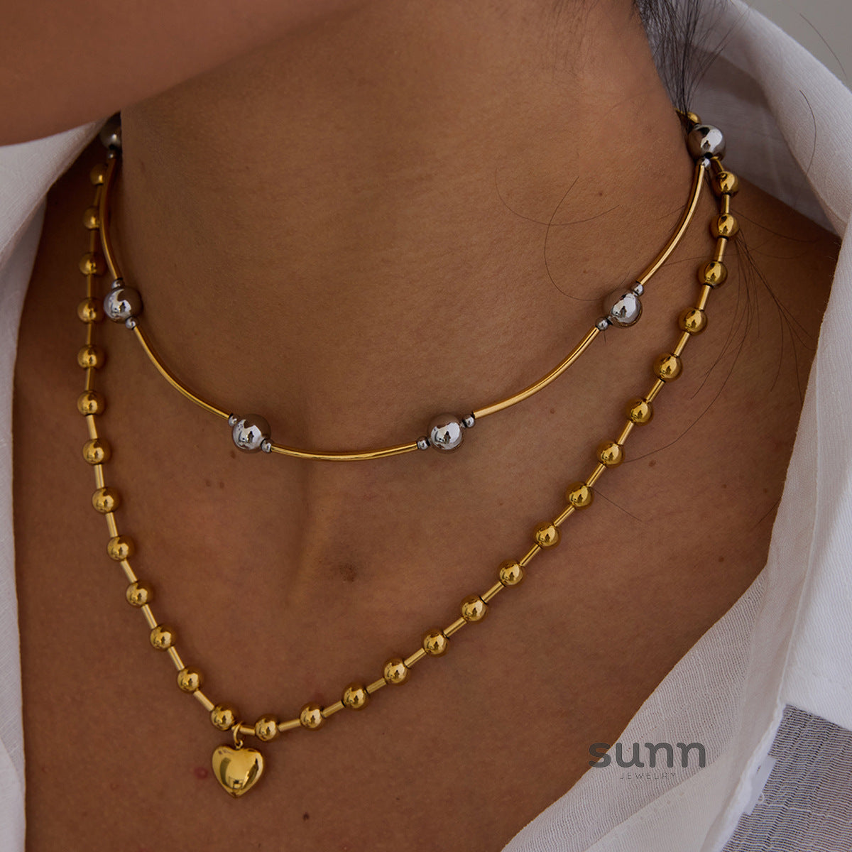 Nila Stainless Steel Heart Jewelry [PAPVWQ2P]