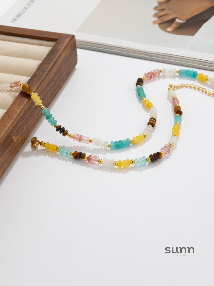 Nimrat Colorful Beaded Pearl Necklace [F4WWOX5S]