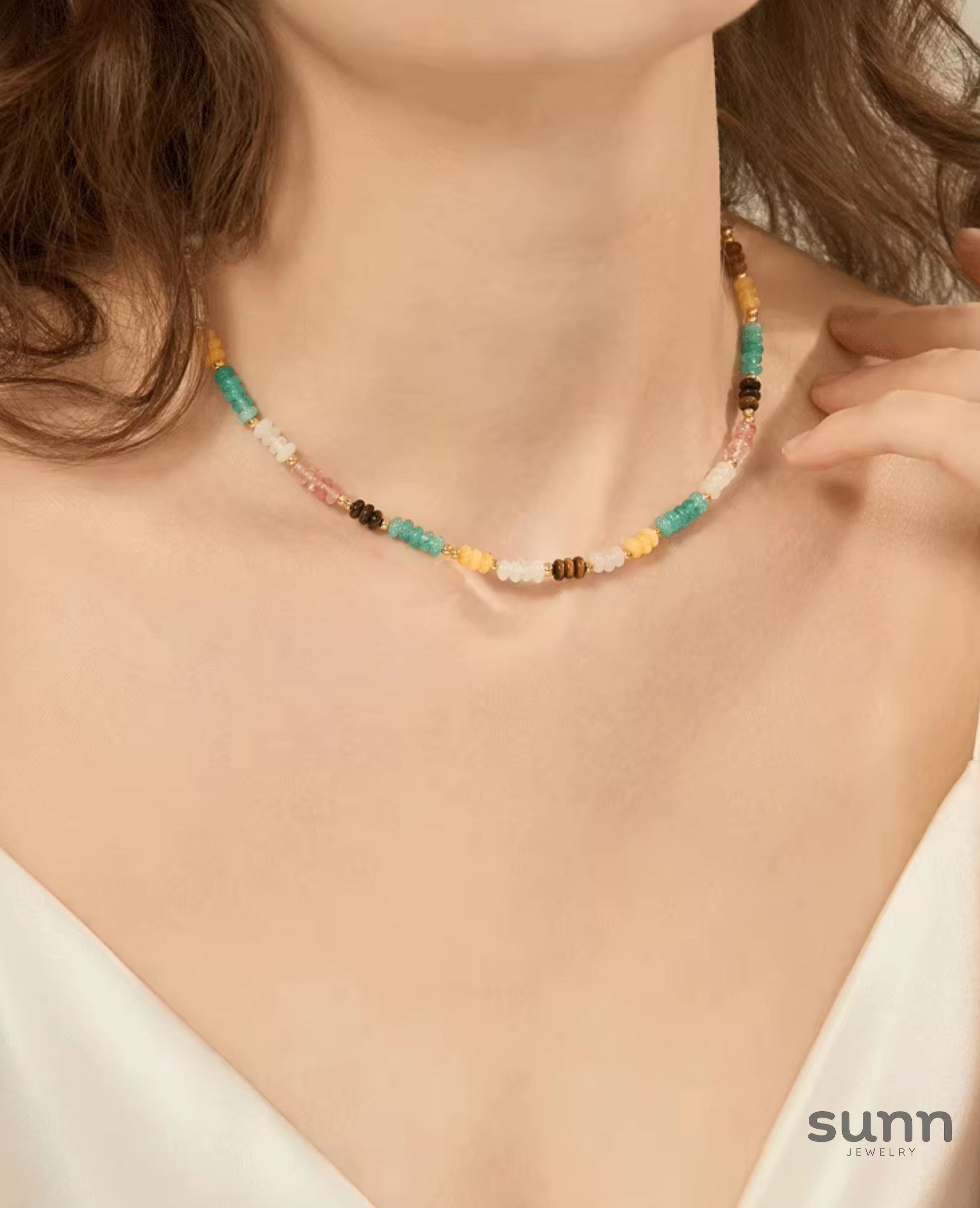Nimrat Colorful Beaded Pearl Necklace [6NK899ZG]