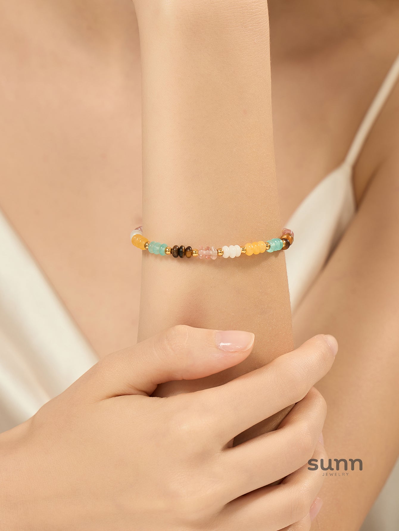 Nimrat Colorful Beaded Pearl Necklace [J3RTO0B4]