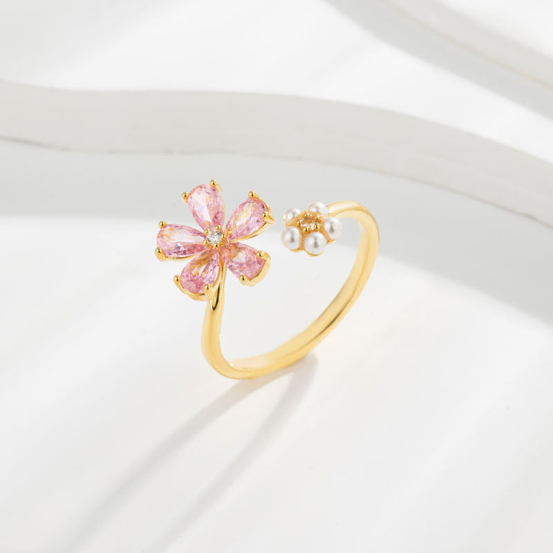 Nirvana Pink Bloom Ring [K0OVQ86P]