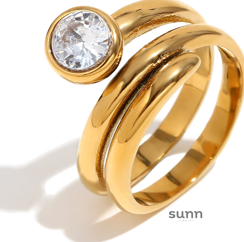 Niya Elegant Gold Rings [HZSJGGZJ]