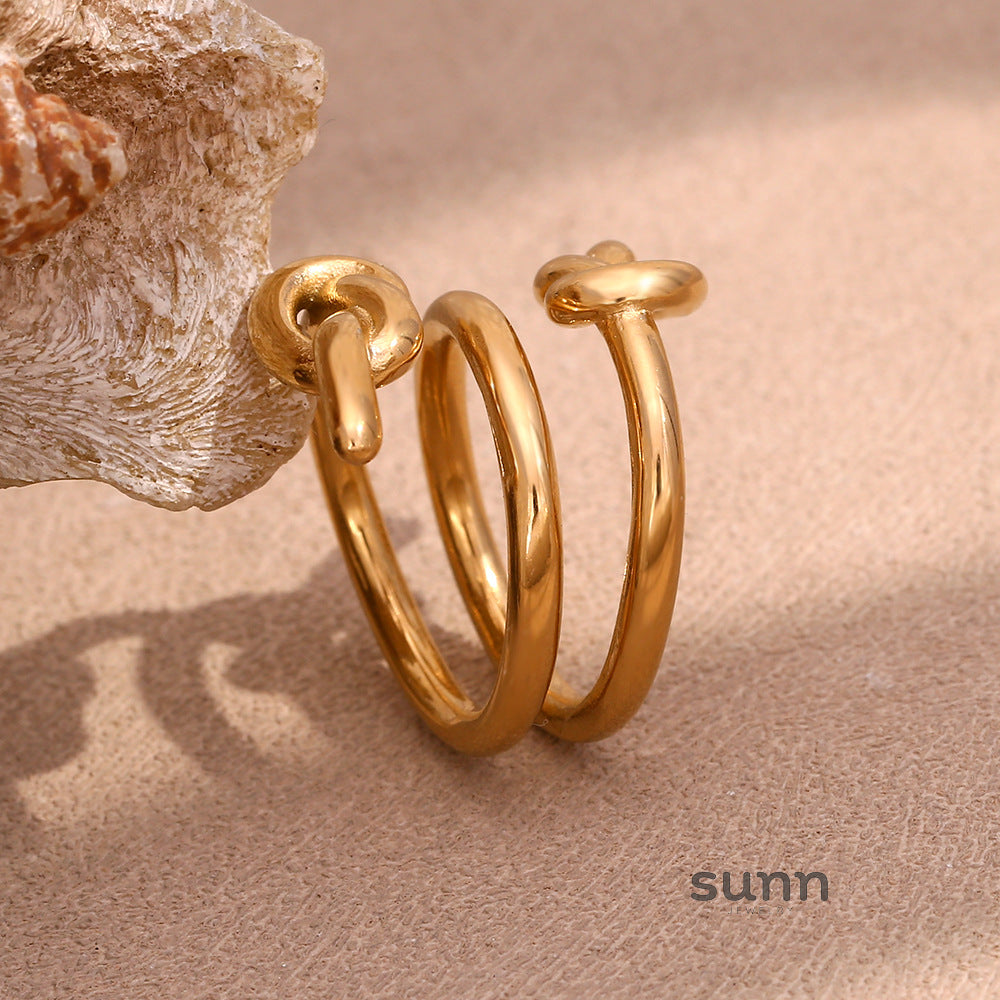 Niya Elegant Gold Rings [KX3EO60J]