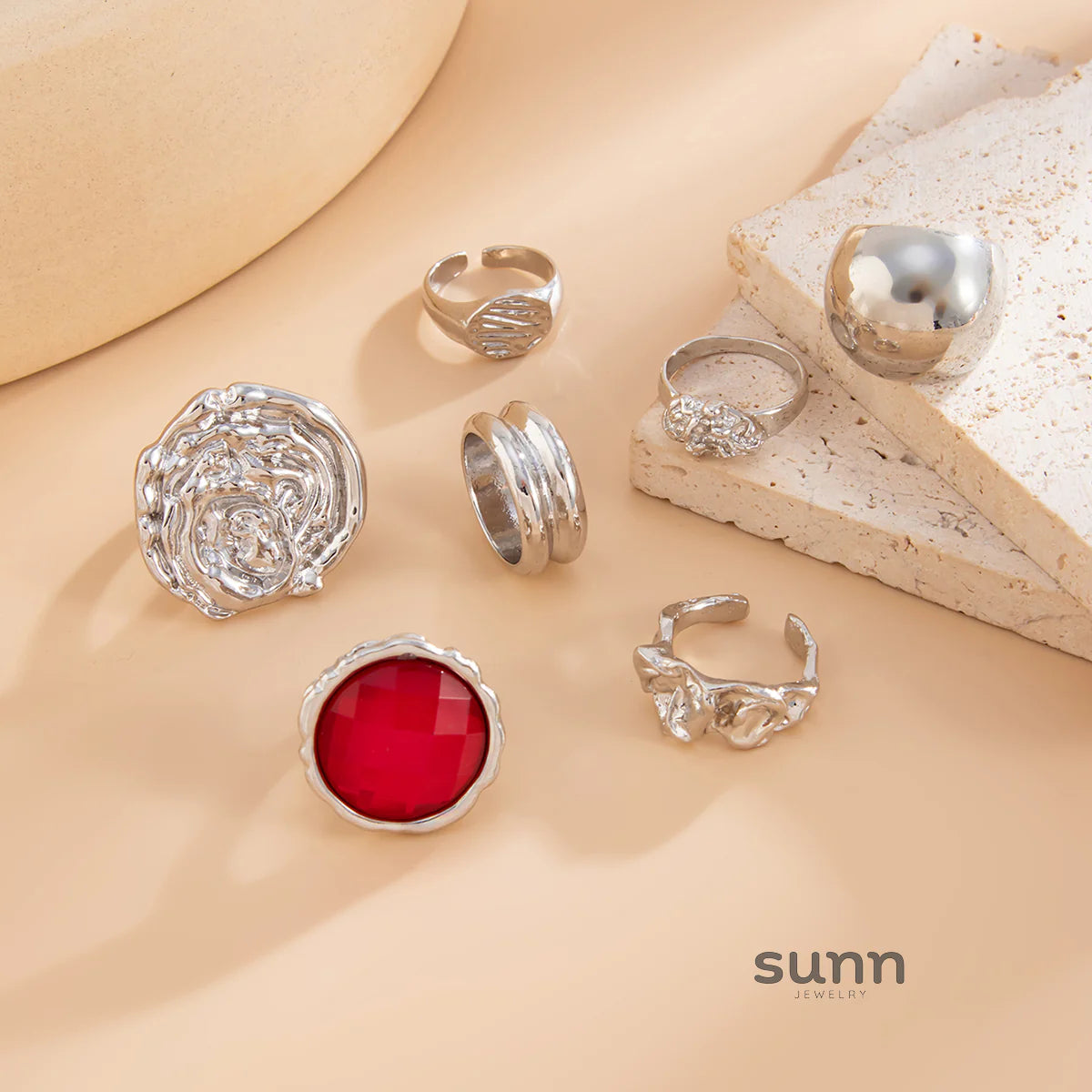 Niyah 7-Piece Ring Set