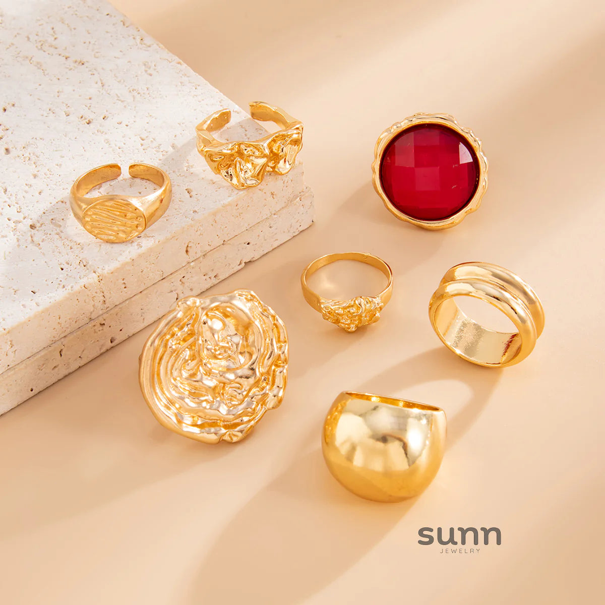Niyah 7-Piece Ring Set
