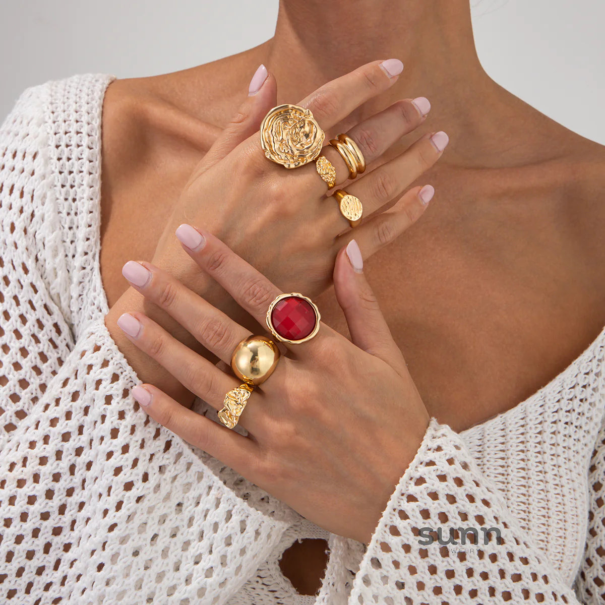 Niyah 7-Piece Ring Set