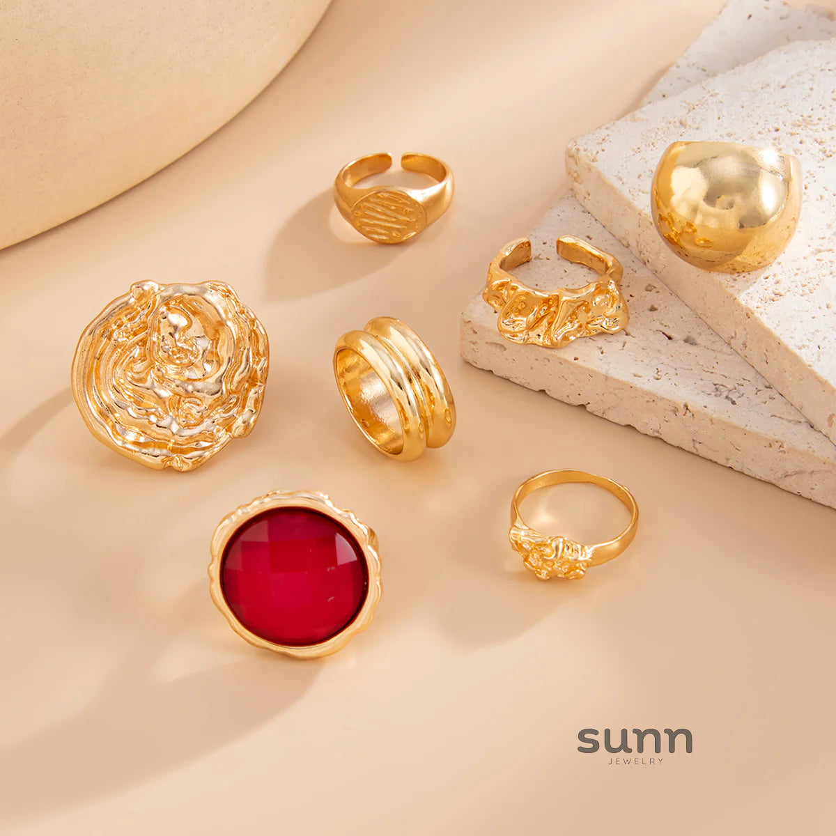 Niyah 7-Piece Ring Set