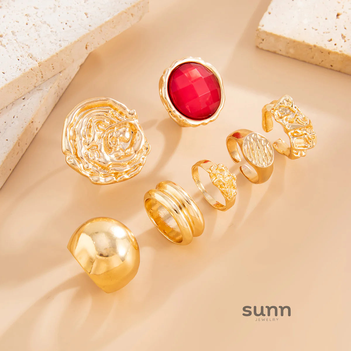 Niyah 7-Piece Ring Set