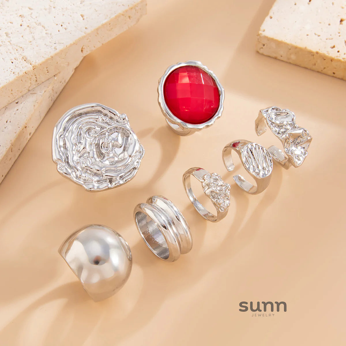 Niyah 7-Piece Ring Set