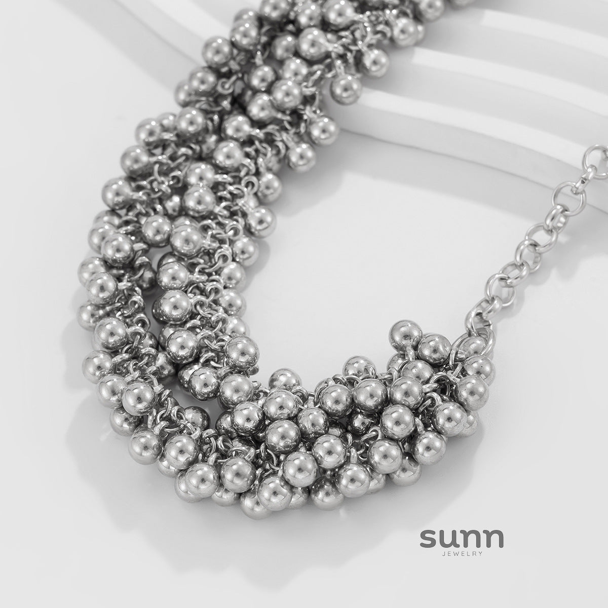 Niyah Layered Sphere Necklace [PLHECMLN]