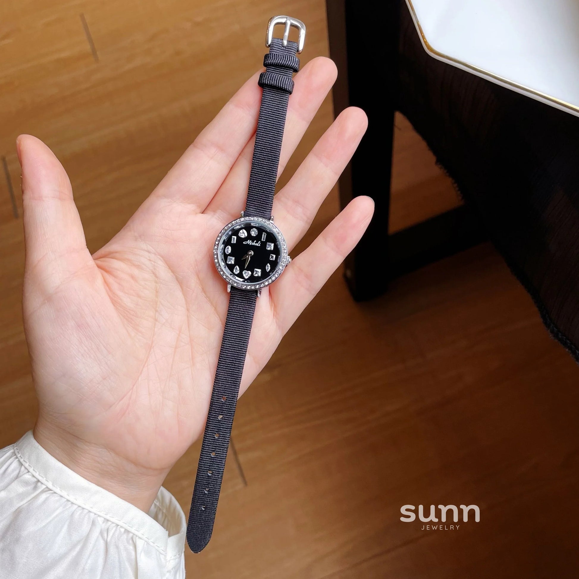 Noelani Zircon Round Dial Watch