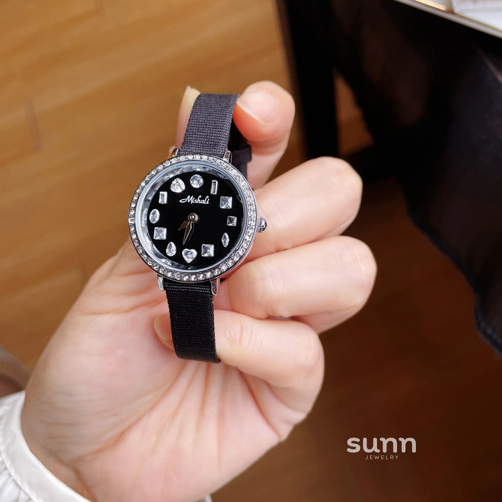 Noelani Zircon Round Dial Watch
