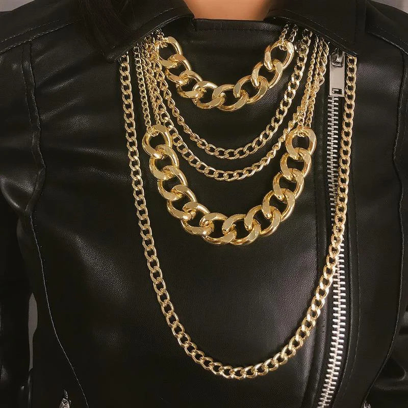 Noemi Layered Chain Tassel Necklace