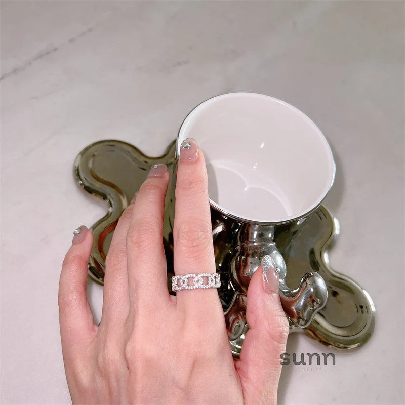 Nolan Zircon Embellished Rings