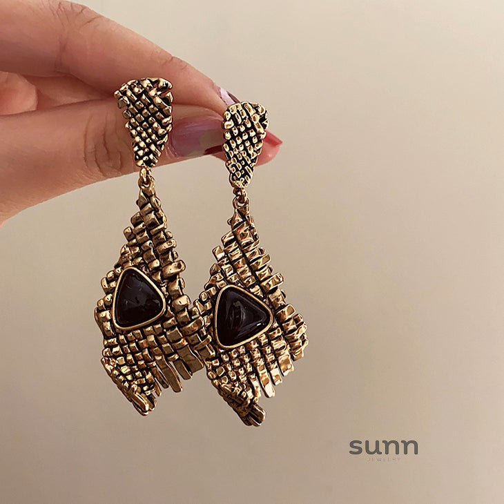 Nona Baroque Braided Earrings [8OA72YJD]