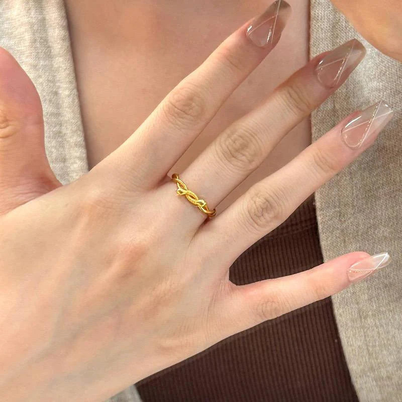 November Entwined Serpent Ring
