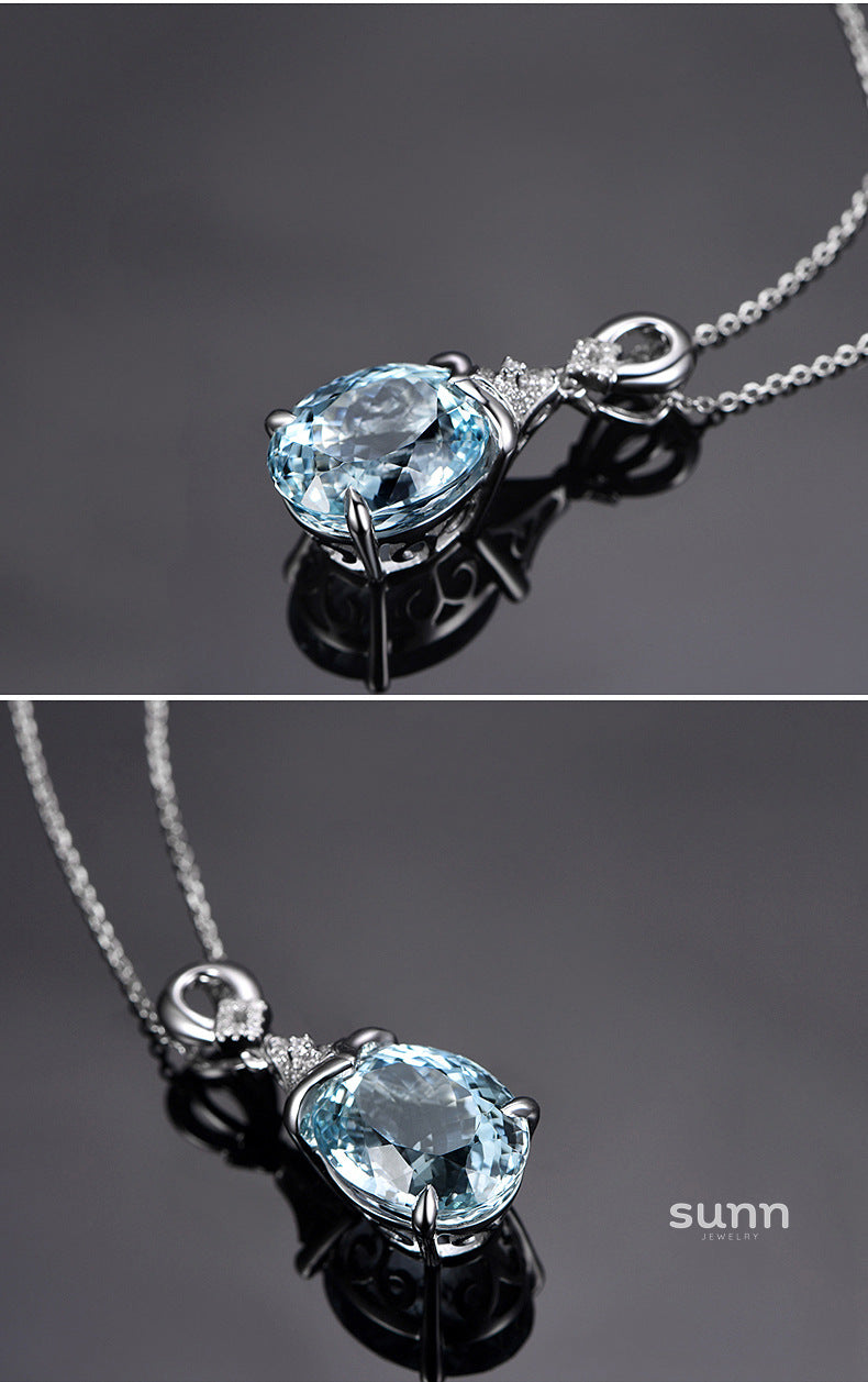 Nura Sparkle Aquamarine Pendant [K4EZ832K]