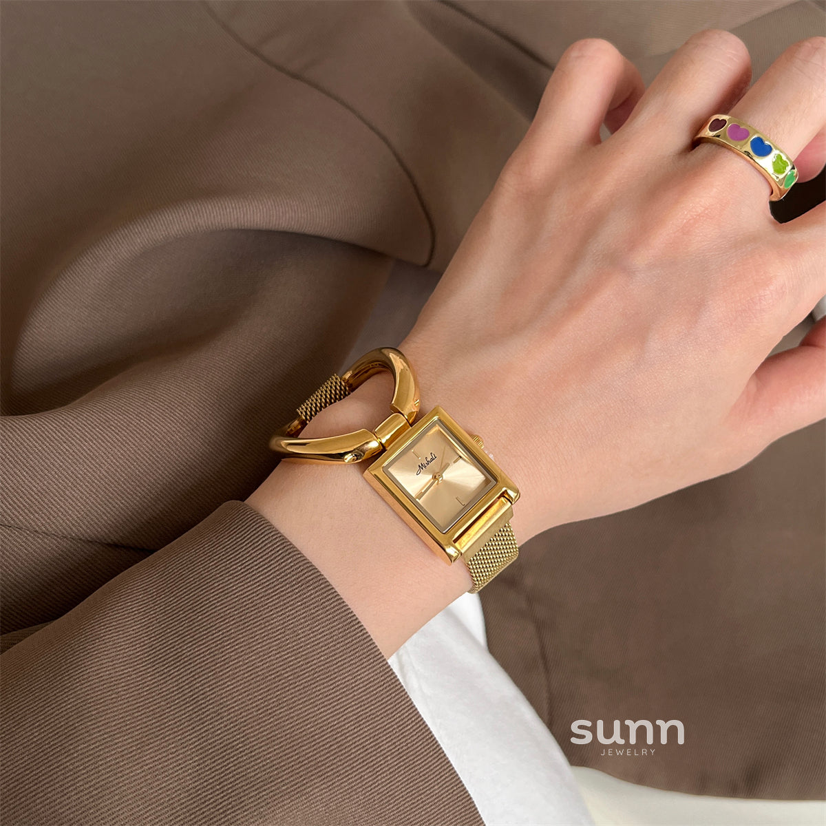 Nyasia Magnetic Mesh Watch [78UNIQEX]