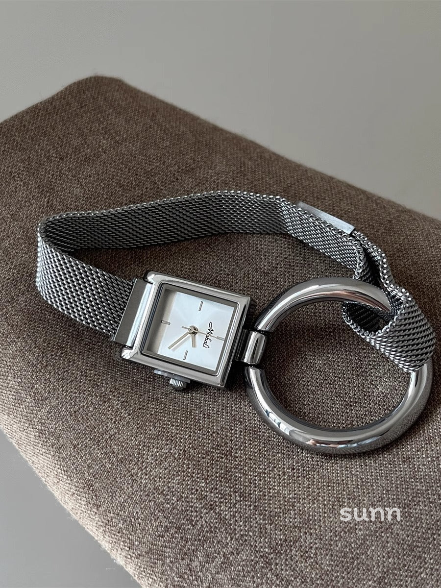 Nyasia Magnetic Mesh Watch [Z84UQ4Y6]