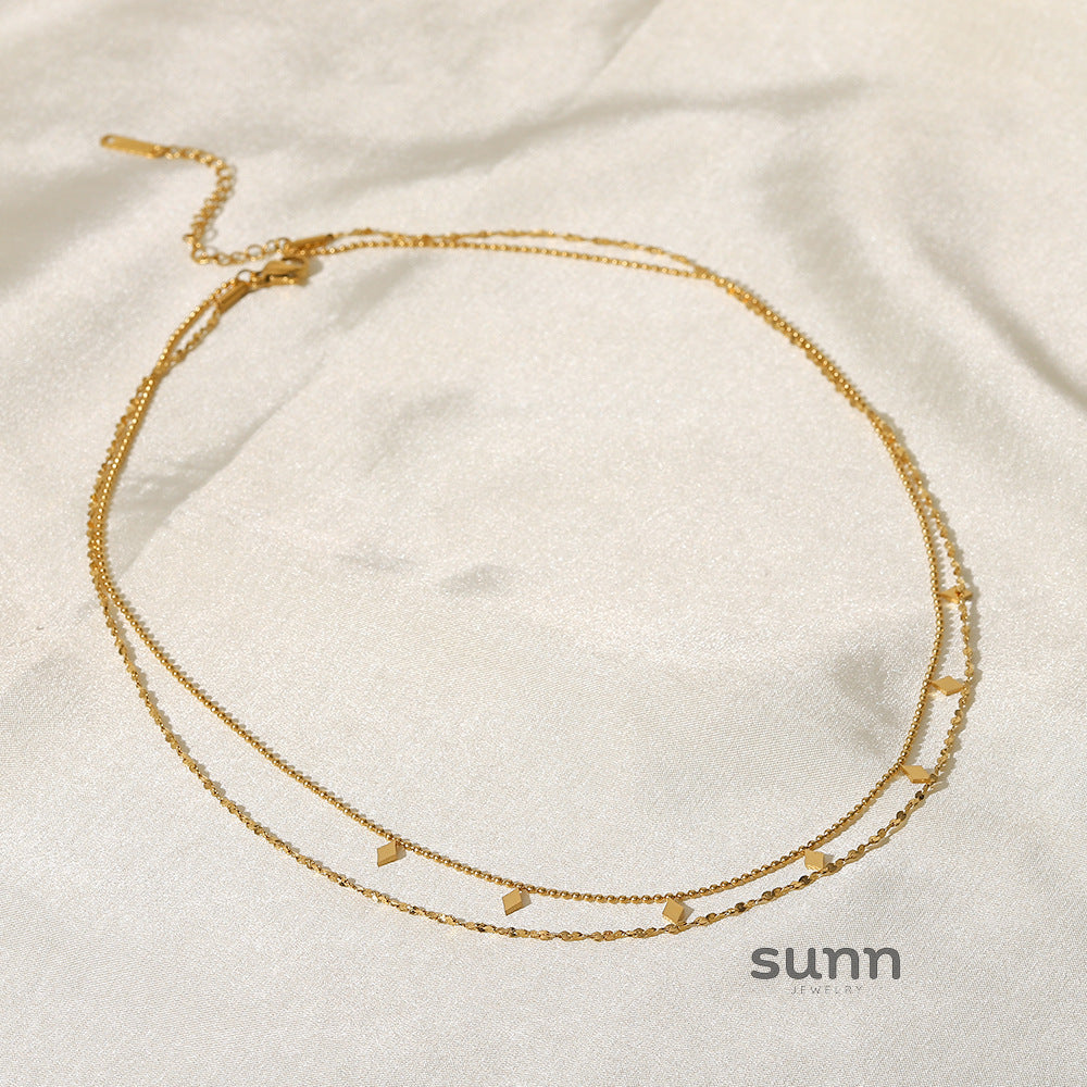 Oaklie Layered Geometric Necklace [WWP5LIHJ]