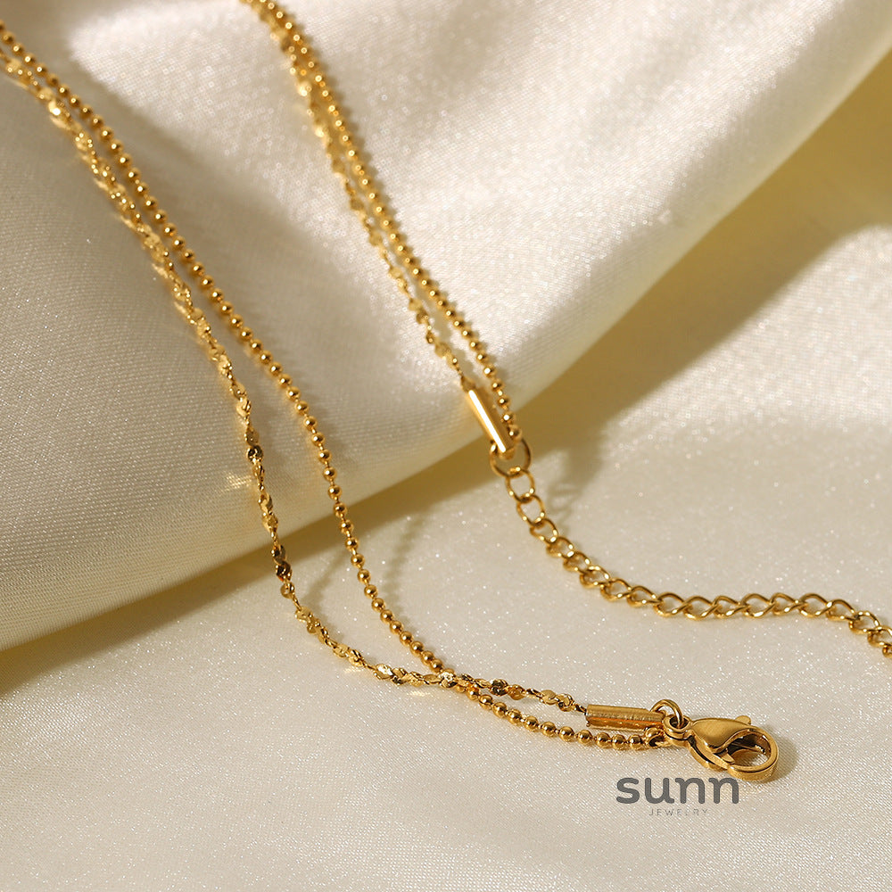 Oaklie Layered Geometric Necklace [UU2933G0]