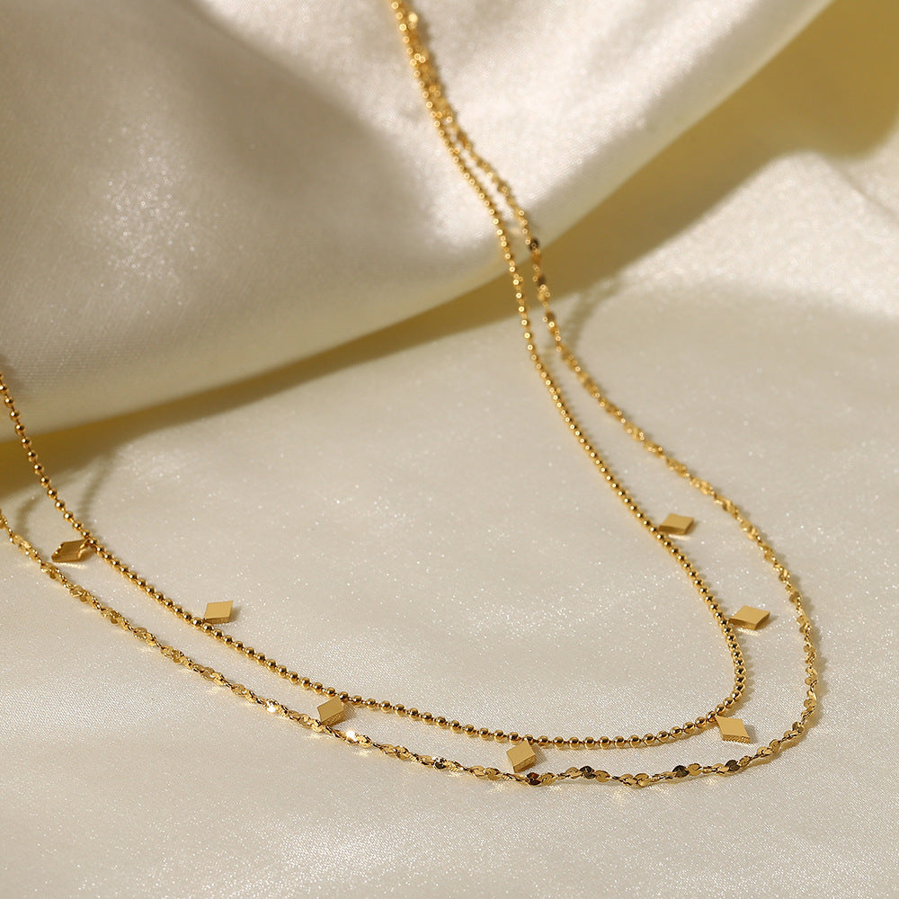 Oaklie Layered Geometric Necklace [VKKFWELW]