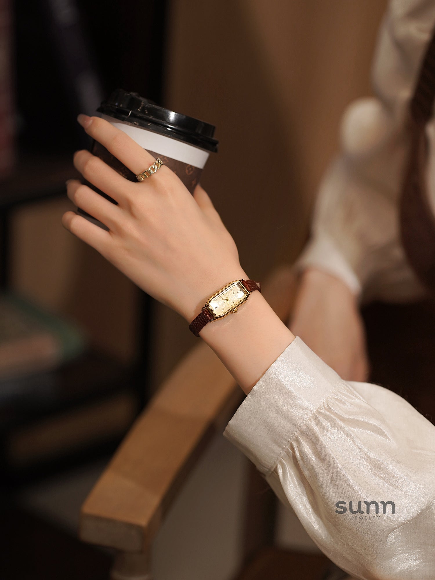 Oaklyn Petite Rectangle Watch [538BOK4Q]