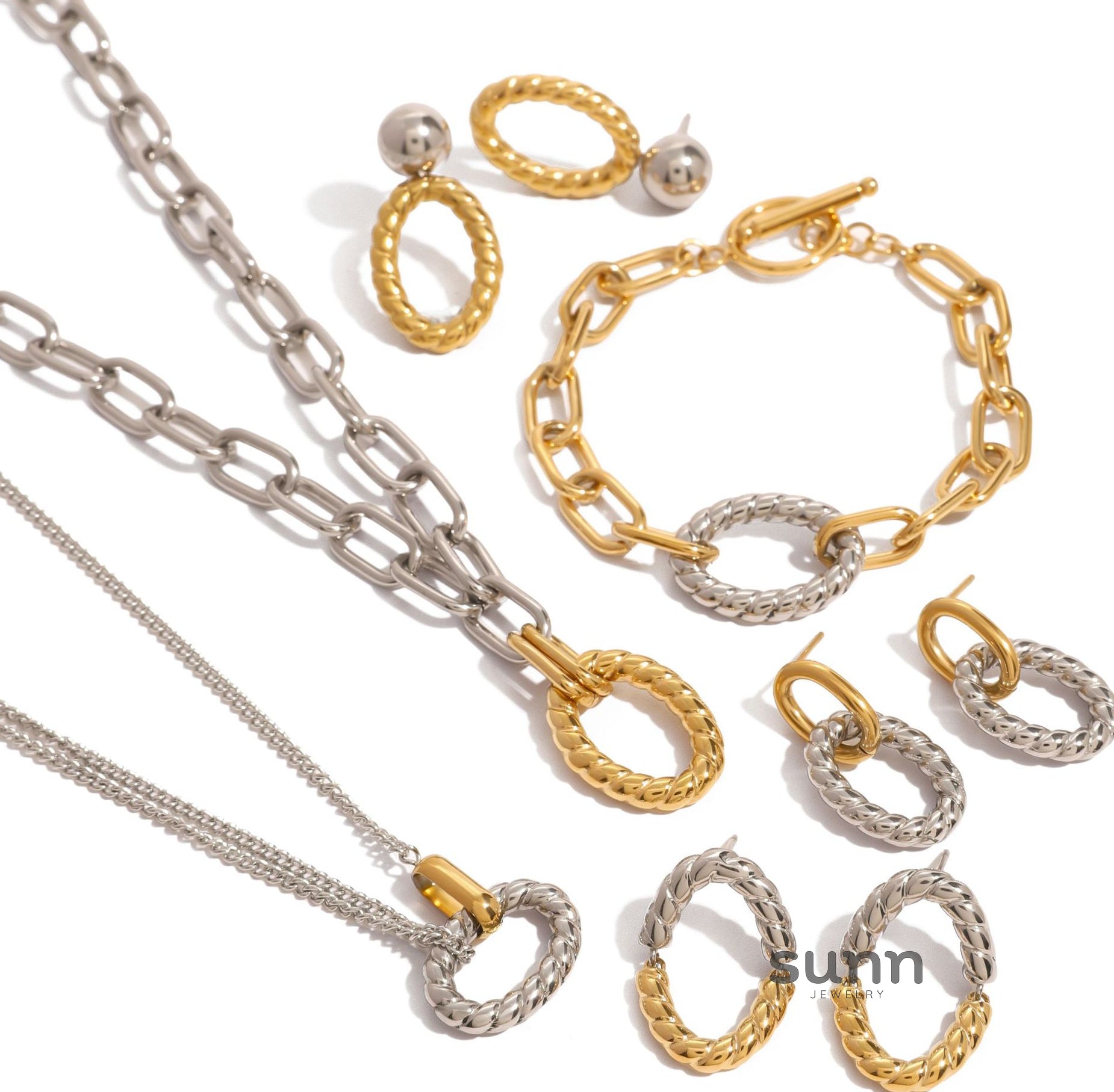 Oaklyn Twisted Geometric Jewelry [EV0UFS2P]