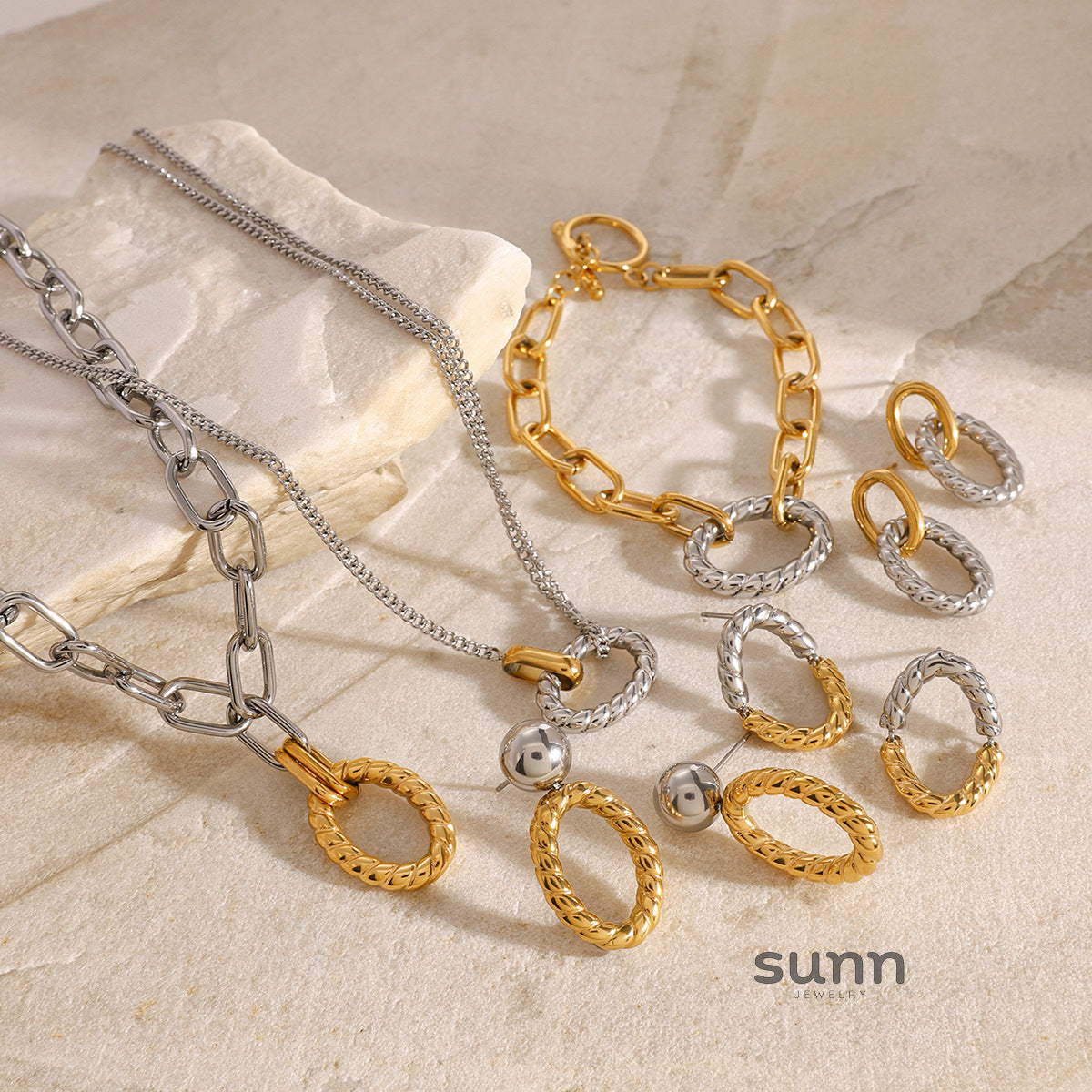 Oaklyn Twisted Geometric Jewelry [U1O8PKG8]