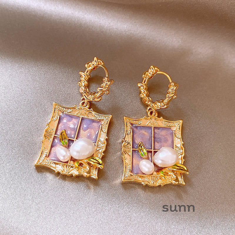 October Gold Oil Painting Huggies [0Q1GIIQY]